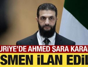 Ahmed Şara geçiş döneminin cumhurbaşkanı ilan edildi
